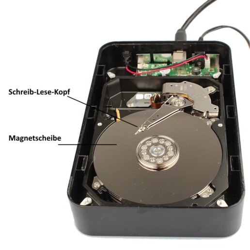 Datenrettung externe Festplatte bei physischen beschädigungen