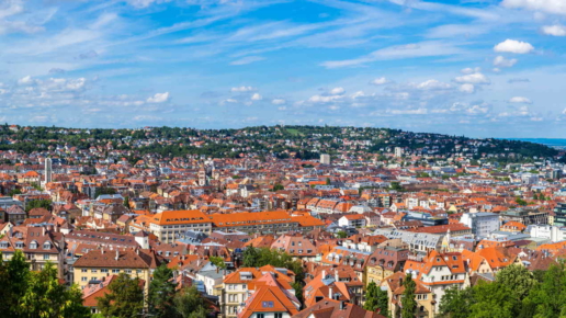 Datenrettung Stuttgart Panorama vom Stadtzentrum