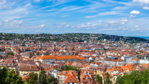 Datenrettung Stuttgart Panorama vom Stadtzentrum