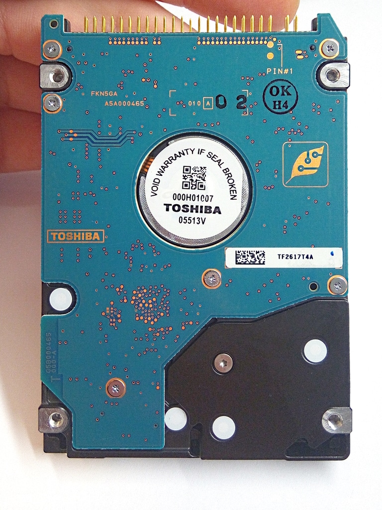 elektronischer Fehler Toshiba Festplatte