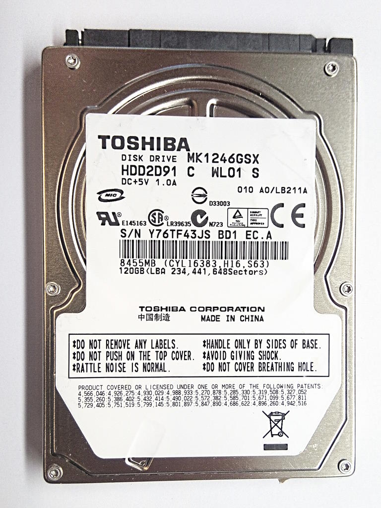 HDD Festplatte von Toshiba