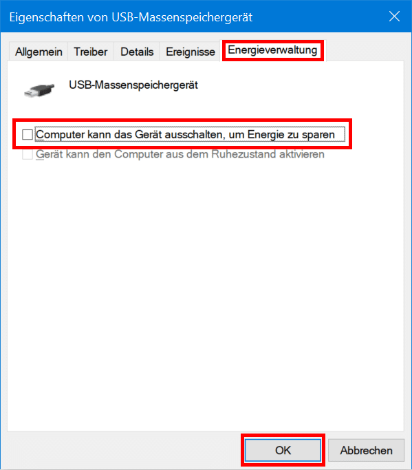 Deaktivierung USB-Controller ausschalten USB-Stick - Screenshot 5