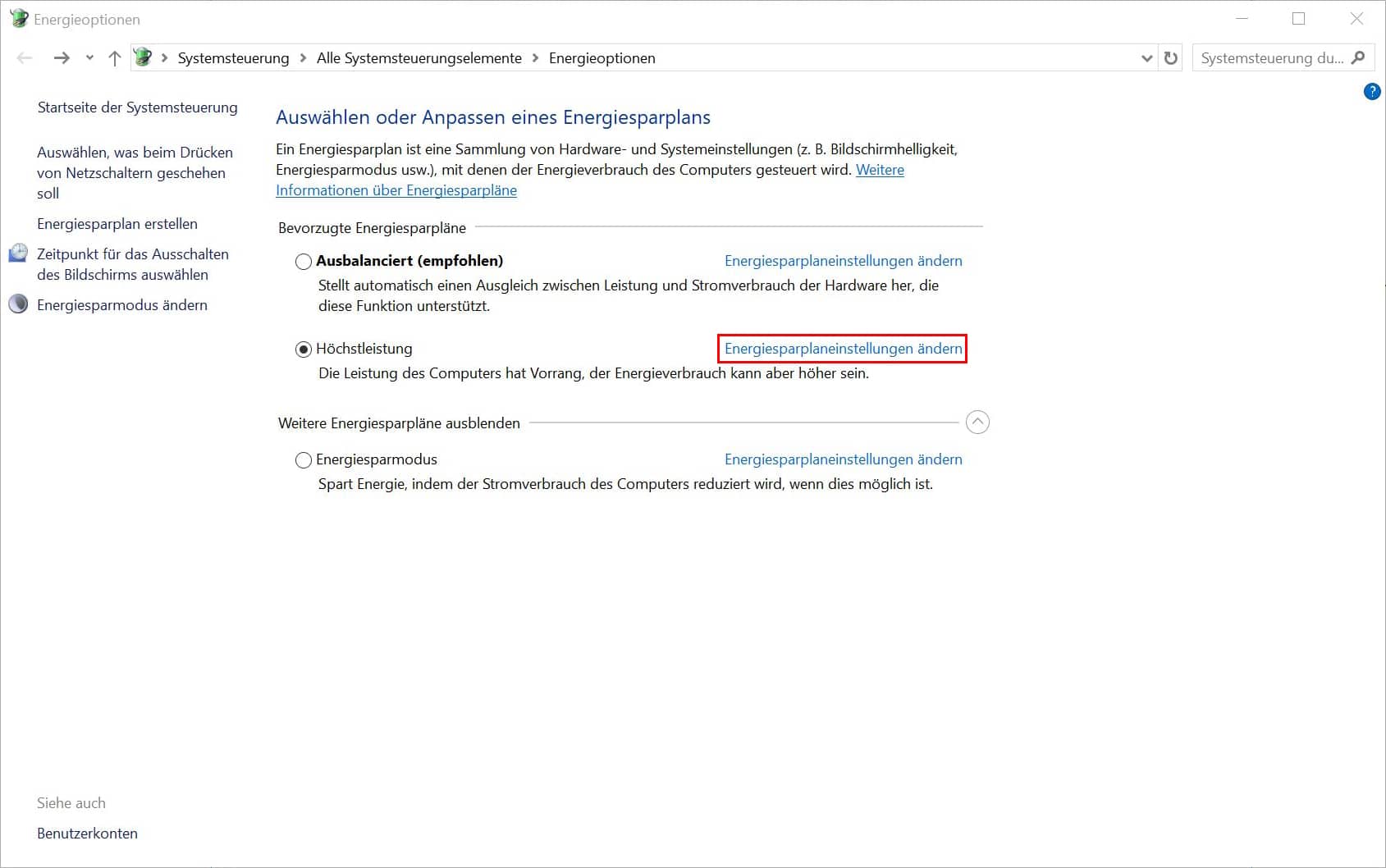 externe Festplatte wiederherstellen - selektives Anhalten USB deaktivieren - Screenshot 2