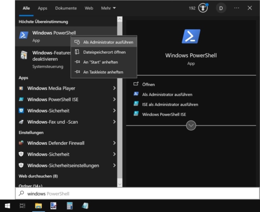 Festplatte initialisieren PowerShell Screenshot 1