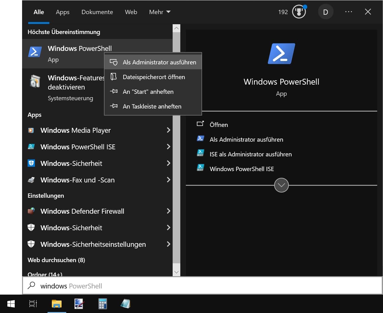 Festplatte initialisieren PowerShell Screenshot 1
