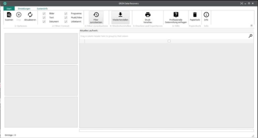 GRÜN Data Recovery Screenshot 1