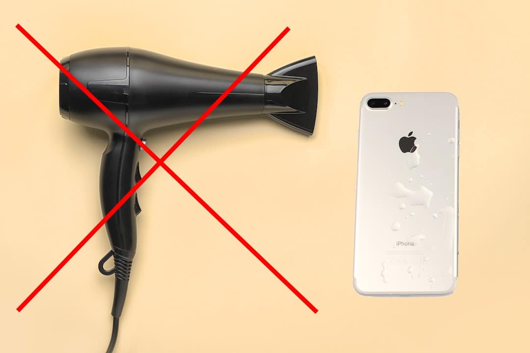 iPhone nach Wasserkontakt nicht erhitzen