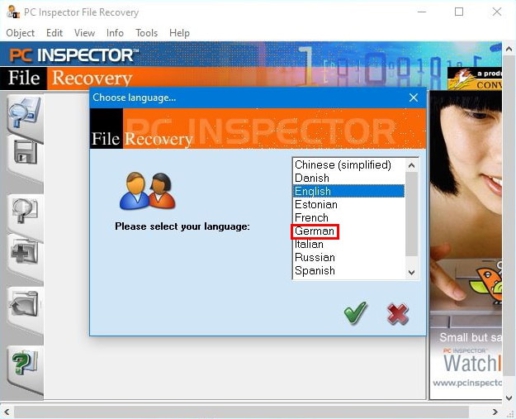 PC Inspector File Recovery Screenshot 2