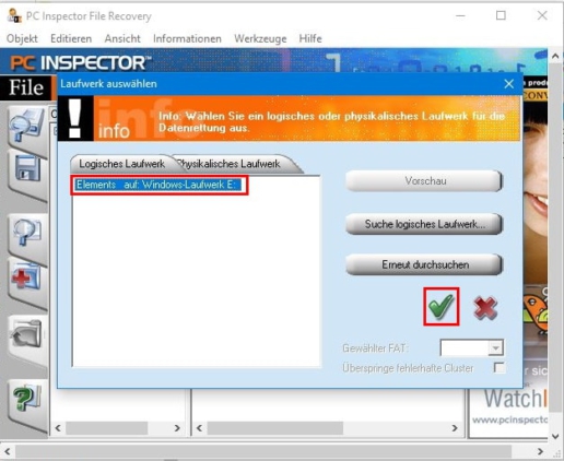 PC Inspector File Recovery Screenshot 5