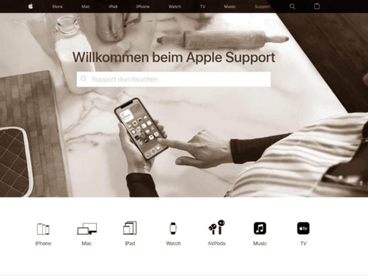 Quelle Screenshot https://support.apple.com/de-de