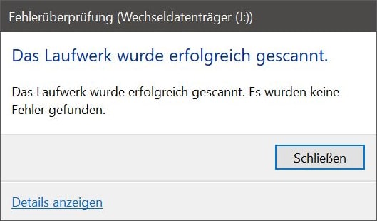 SD-Karte reparieren - Anleitung Windows-Oberfläche - 5