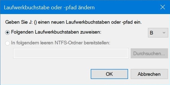 SD-Karte wird nicht erkannt - Laufwerksbuchstaben vergeben - Screenshot 3